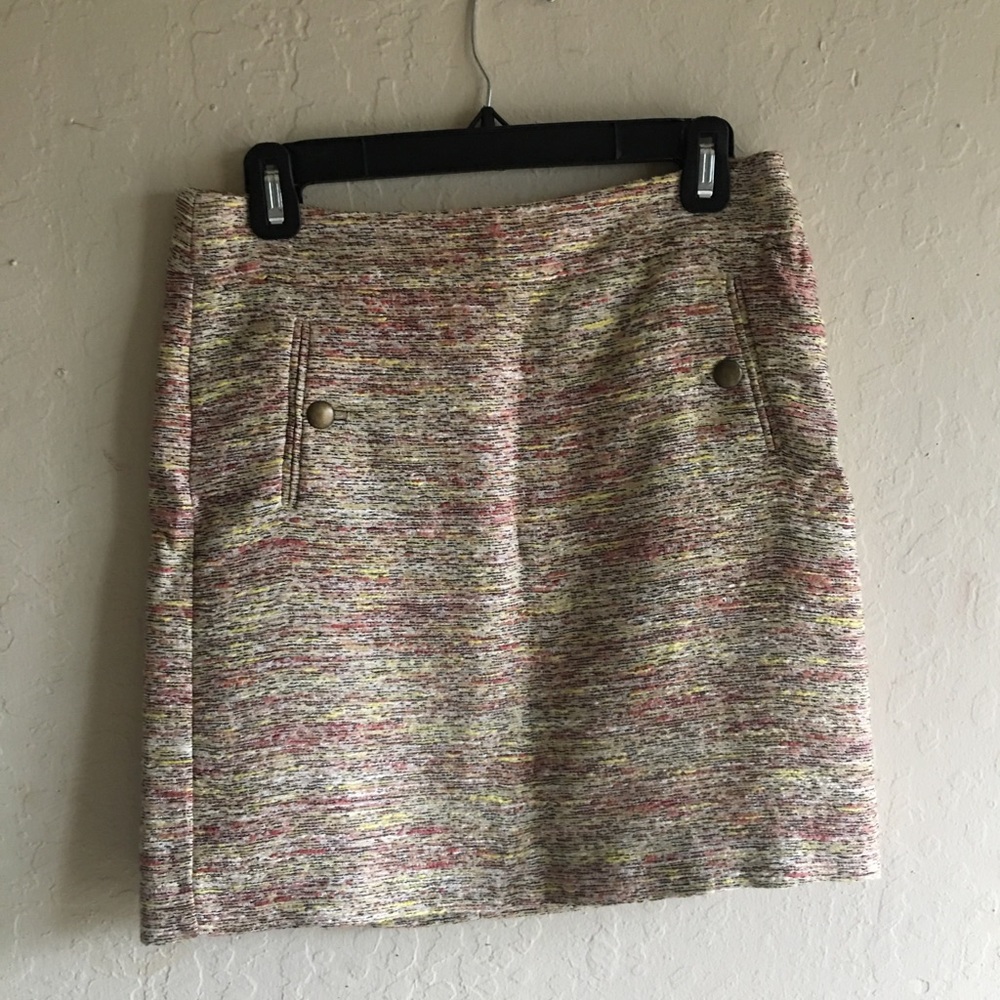 LOFT by Ann Taylor Multi Color Workwear Skirt